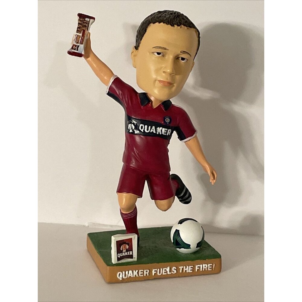 Austin Berry Quaker Fuels The Fire Soccer Bobblehead Approximately 6.75" Tall